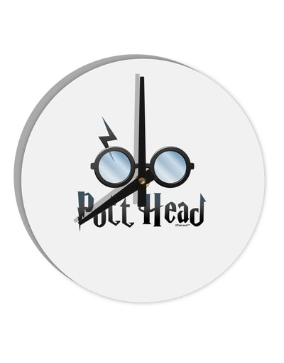 Pott Head Magic Glasses 10 InchRound Wall Clock-Wall Clock-TooLoud-White-Davson Sales