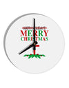 No Happy Holidays&#44; Merry Christmas 10 InchRound Wall Clock-Wall Clock-TooLoud-White-Davson Sales