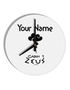 Personalized Cabin 1 Zeus 10 InchRound Wall Clock by TooLoud-Wall Clock-TooLoud-White-Davson Sales