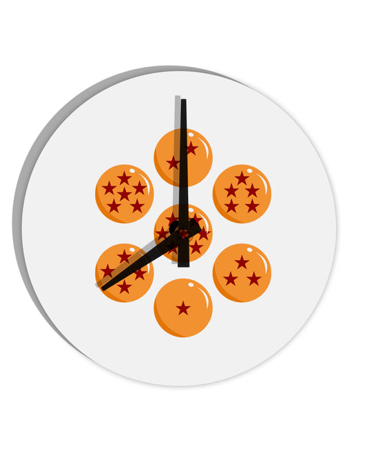 Magic Star Orbs 10 InchRound Wall Clock by TooLoud-Wall Clock-TooLoud-White-Davson Sales