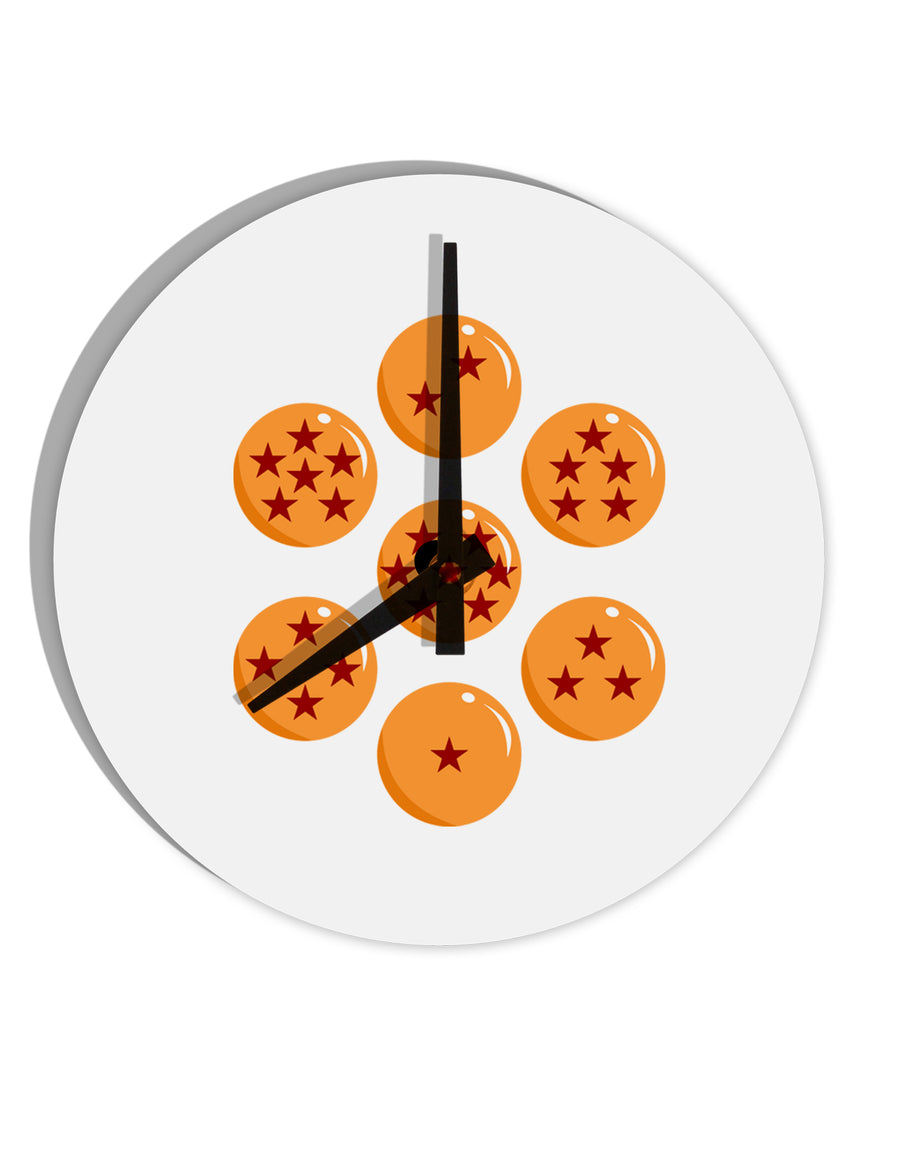 Magic Star Orbs 10 InchRound Wall Clock by TooLoud-Wall Clock-TooLoud-White-Davson Sales