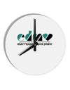 EDM Heart Black 10 InchRound Wall Clock-Wall Clock-TooLoud-White-Davson Sales