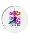 I Wanna Dance With You 10 InchRound Wall Clock-Wall Clock-TooLoud-White-Davson Sales