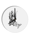 Virgo Illustration 10 InchRound Wall Clock-Wall Clock-TooLoud-White-Davson Sales