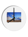 Garden of the Gods Colorado 10 InchRound Wall Clock-Wall Clock-TooLoud-White-Davson Sales