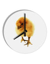 Fluffy Chick 10 InchRound Wall Clock-Wall Clock-TooLoud-White-Davson Sales