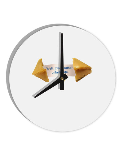 Unfortunate Cookie 10 InchRound Wall Clock-Wall Clock-TooLoud-White-Davson Sales