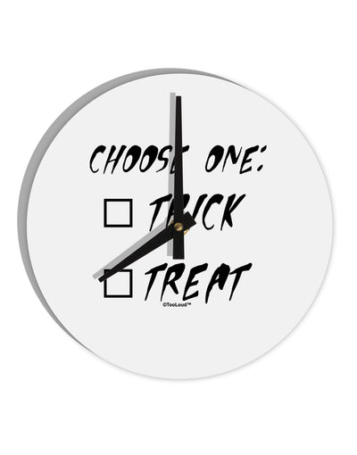 Choose One Unchecked 10 InchRound Wall Clock-Wall Clock-TooLoud-White-Davson Sales