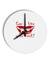 Bite your neck 10 InchRound Wall Clock-Wall Clock-TooLoud-White-Davson Sales