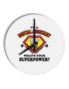 Dental Assistant - Superpower 10 InchRound Wall Clock-Wall Clock-TooLoud-White-Davson Sales