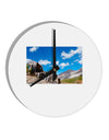 Colorado Landscape Ruins 10 InchRound Wall Clock-Wall Clock-TooLoud-White-Davson Sales