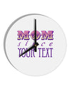 Personalized Mom Since ___ 10 InchRound Wall Clock-Wall Clock-TooLoud-White-Davson Sales