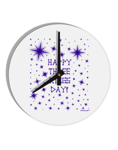 Happy Three Kings Day - Shining Stars 10 InchRound Wall Clock by TooLoud-Wall Clock-TooLoud-White-Davson Sales