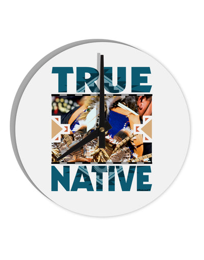 True Native American 10 InchRound Wall Clock-Wall Clock-TooLoud-White-Davson Sales