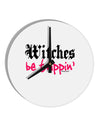 Witches Be Trippin 10 InchRound Wall Clock-Wall Clock-TooLoud-White-Davson Sales