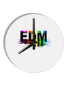 Paint EDM 10 InchRound Wall Clock-Wall Clock-TooLoud-White-Davson Sales