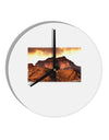 San Juan Mountain Range 10 InchRound Wall Clock-Wall Clock-TooLoud-White-Davson Sales