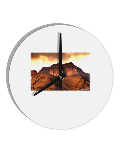 San Juan Mountain Range 10 InchRound Wall Clock-Wall Clock-TooLoud-White-Davson Sales