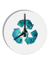 Water Conservation 10 InchRound Wall Clock by TooLoud-Wall Clock-TooLoud-White-Davson Sales