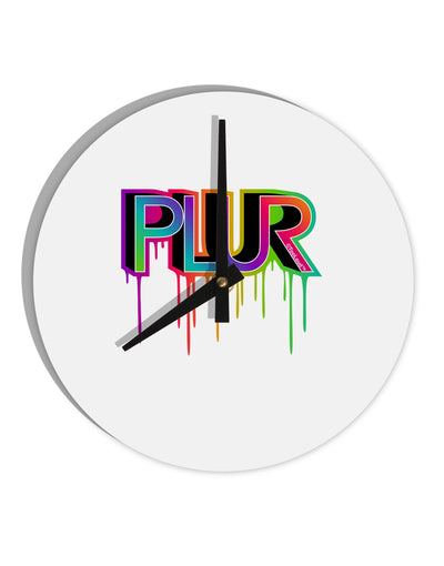 PLUR Paint 10 InchRound Wall Clock-Wall Clock-TooLoud-White-Davson Sales