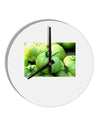 Buy Local - Green Tomatoes 10 InchRound Wall Clock-Wall Clock-TooLoud-White-Davson Sales