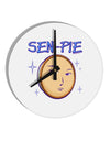Sen-Pie Sama Kun San Chan 10 InchRound Wall Clock-Wall Clock-TooLoud-White-Davson Sales