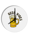 TooLoud Beer Vibes 10 Inch Round Wall Clock