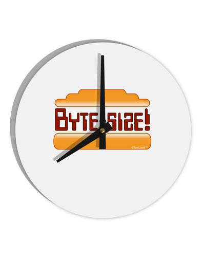 Byte Size 10 InchRound Wall Clock-Wall Clock-TooLoud-White-Davson Sales