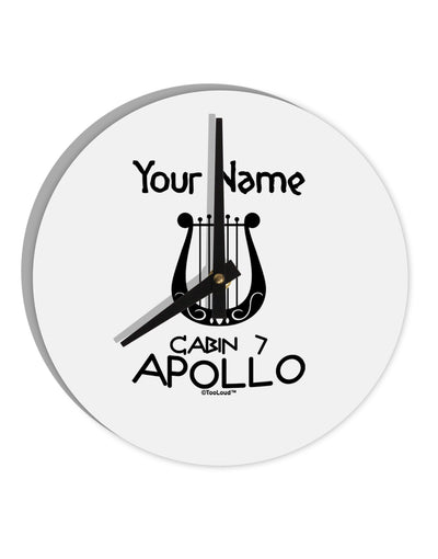 Personalized Cabin 7 Apollo 10 InchRound Wall Clock-Wall Clock-TooLoud-White-Davson Sales