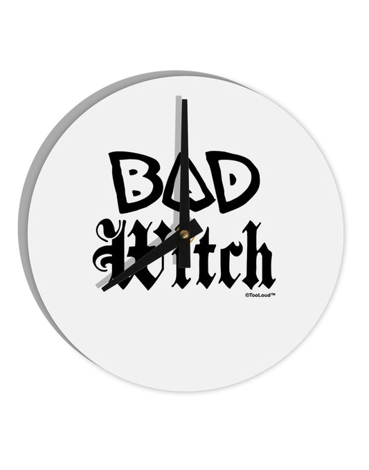 Bad Witch 10 InchRound Wall Clock-Wall Clock-TooLoud-White-Davson Sales