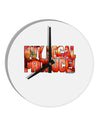 Buy Local Produce Tomatoes Text 10 InchRound Wall Clock-Wall Clock-TooLoud-White-Davson Sales