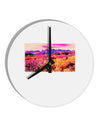 Colorful Colorado Mountains 10 InchRound Wall Clock by TooLoud-Wall Clock-TooLoud-White-Davson Sales