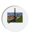 Colorado Mountains Forrest 10 InchRound Wall Clock-Wall Clock-TooLoud-White-Davson Sales