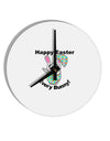 Happy Easter Every Bunny 10 InchRound Wall Clock by TooLoud-Wall Clock-TooLoud-White-Davson Sales