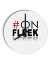 Hashtag On Fleek 10 InchRound Wall Clock-Wall Clock-TooLoud-White-Davson Sales