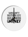 Beaches and Money 10 InchRound Wall Clock by TooLoud-Wall Clock-TooLoud-White-Davson Sales