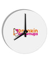 Drunken Grown ups Funny Drinking 10 InchRound Wall Clock by TooLoud-Wall Clock-TooLoud-White-Davson Sales