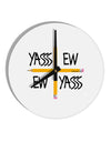 Charlie Charlie Challenge - Funny 10 InchRound Wall Clock-Wall Clock-TooLoud-White-Davson Sales