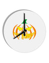 Happy Halloween Jack Yellow 10 InchRound Wall Clock-Wall Clock-TooLoud-White-Davson Sales