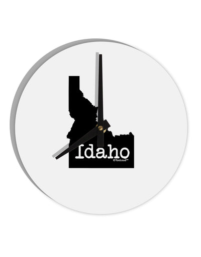 Idaho - United States Shape 10 InchRound Wall Clock-Wall Clock-TooLoud-White-Davson Sales