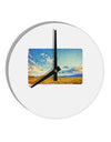 Garden of the Gods Watercolor 10 InchRound Wall Clock-Wall Clock-TooLoud-White-Davson Sales