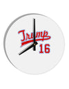 TooLoud Trump Jersey 16 10 InchRound Wall Clock-Wall Clock-TooLoud-White-Davson Sales