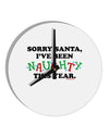 I've Been Naughty This Year 10 InchRound Wall Clock-Wall Clock-TooLoud-White-Davson Sales