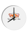 Rescue Adopt Love 10 InchRound Wall Clock-Wall Clock-TooLoud-White-Davson Sales