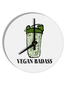 TooLoud Vegan Badass Blender Bottle 10 Inch Round Wall Clock-Wall Clock-TooLoud-Davson Sales