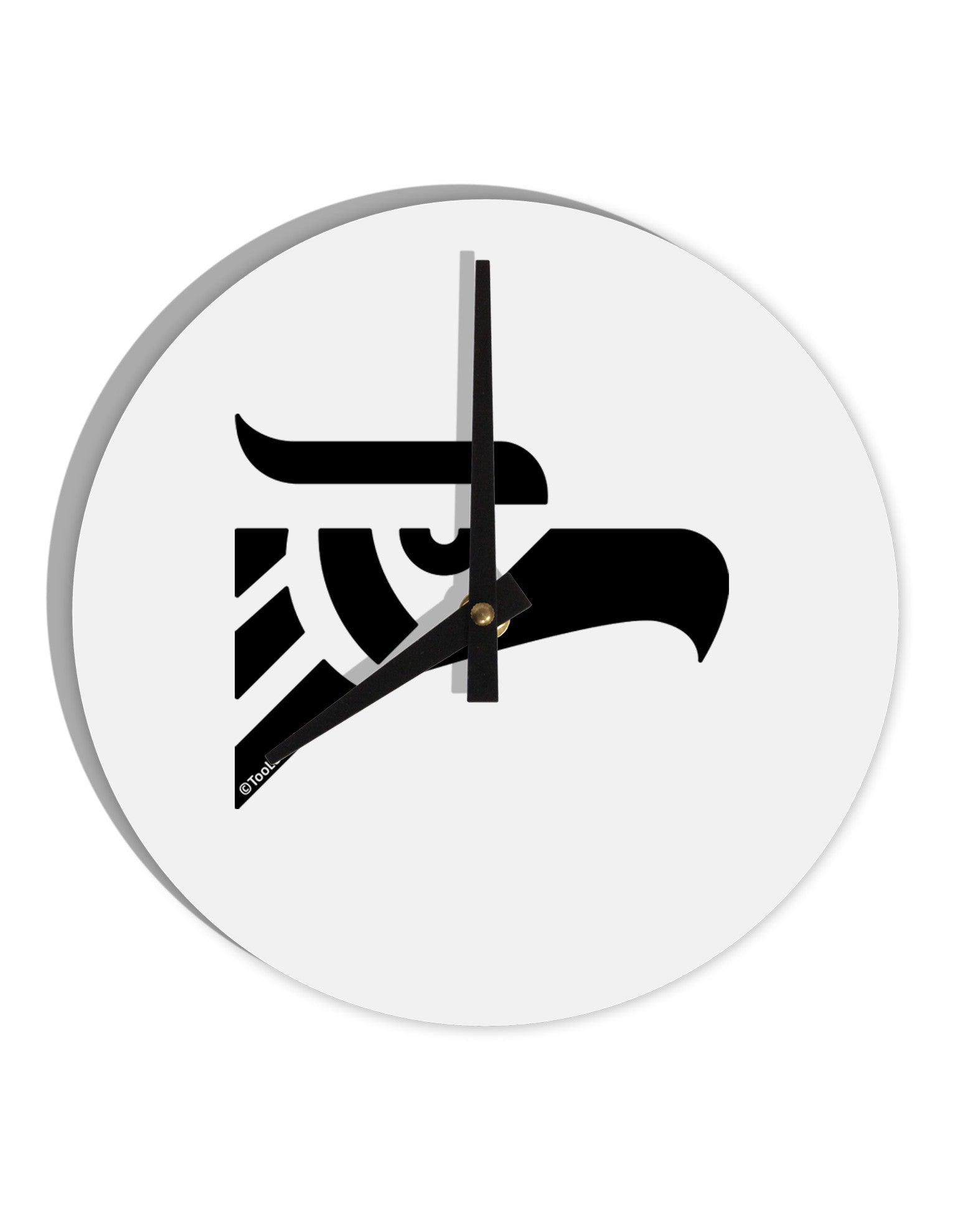 Hecho en Mexico Eagle Symbol 10 InchRound Wall Clock by TooLoud-Wall Clock-TooLoud-White-Davson Sales