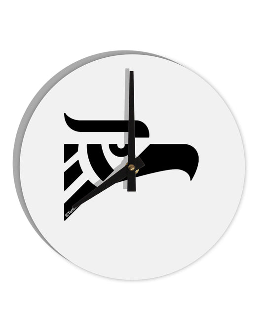 Hecho en Mexico Eagle Symbol 10 InchRound Wall Clock by TooLoud-Wall Clock-TooLoud-White-Davson Sales