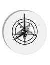 Sigil of Baphomet 10 InchRound Wall Clock by TooLoud-Wall Clock-TooLoud-White-Davson Sales