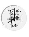 TooLoud Faith Conquers Fear 10 Inch Round Wall Clock-Wall Clock-TooLoud-Davson Sales