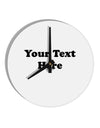 Enter Your Own Words Customized Text 10 InchRound Wall Clock-Wall Clock-TooLoud-White-Davson Sales